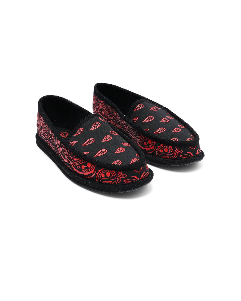 Red discount bandana loafers