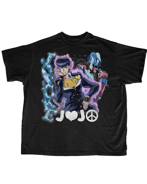  Ripple Junction JoJo's Bizarre Adventure Men's Short Sleeve  T-Shirt Josuke Great Days Pose Morioh Anime S Black : Clothing, Shoes &  Jewelry